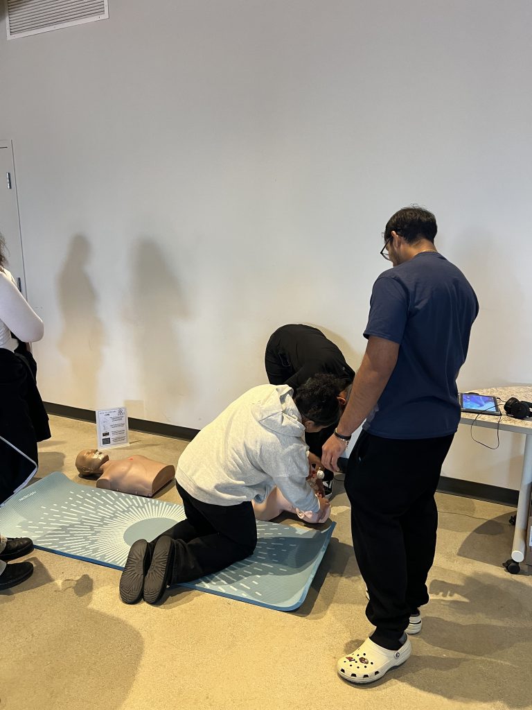 students doing cpr